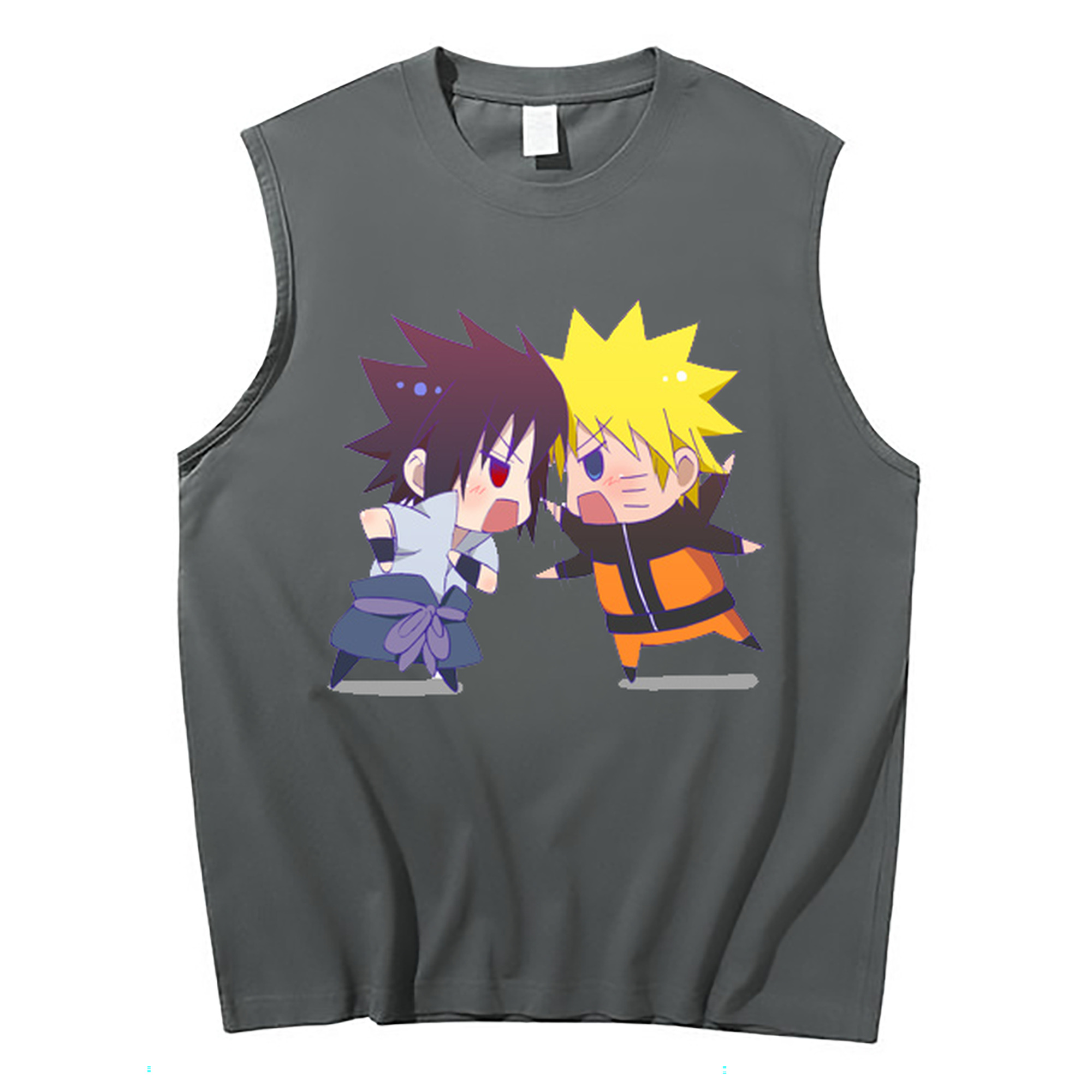（画像用） NARUTO -ナルト- うずまき ナルト Uzumaki Naruto コットン100％タンクトップ（フロントプリント）